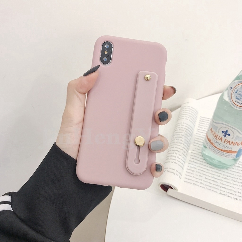 Ốp điện thoại mềm có vòng đeo tay cho iPhone 6 6S 7 8 Plus X Xs XR XsMax 11 promax