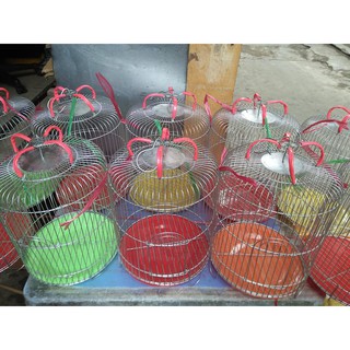 Lồng kẽm nuôi chim sâu cao 24 tròn 21