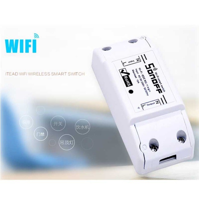 Công Tắc Điều Khiển Sonoff Basic Wifi Không Dây Bảo Hành 12 Tháng