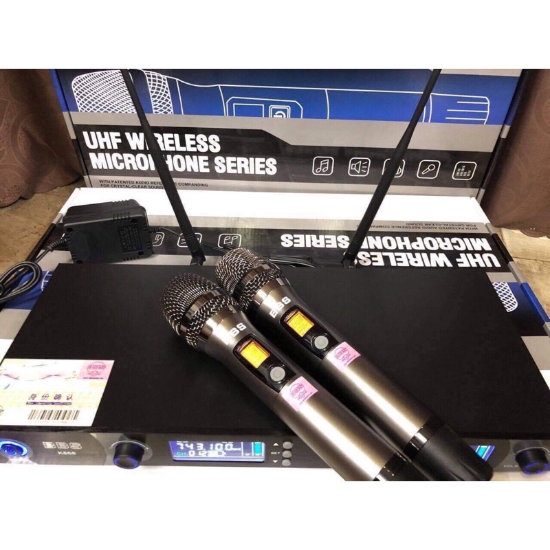 Micro Karaoke Không Dây Wireless BBS.Vỏ Kim Loại,Chống Hú