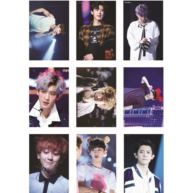 Lomo card 99 ảnh thành viên EXO - CHANYEOL on stage