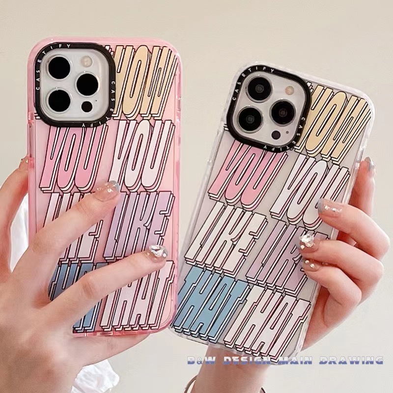 Ốp Điện Thoại Mềm Trong Suốt Chống Sốc In Chữ Cho iPhone 14 13 12 11 Pro MAX 14Plus IX XS MAX XR 7Plus 8Plus