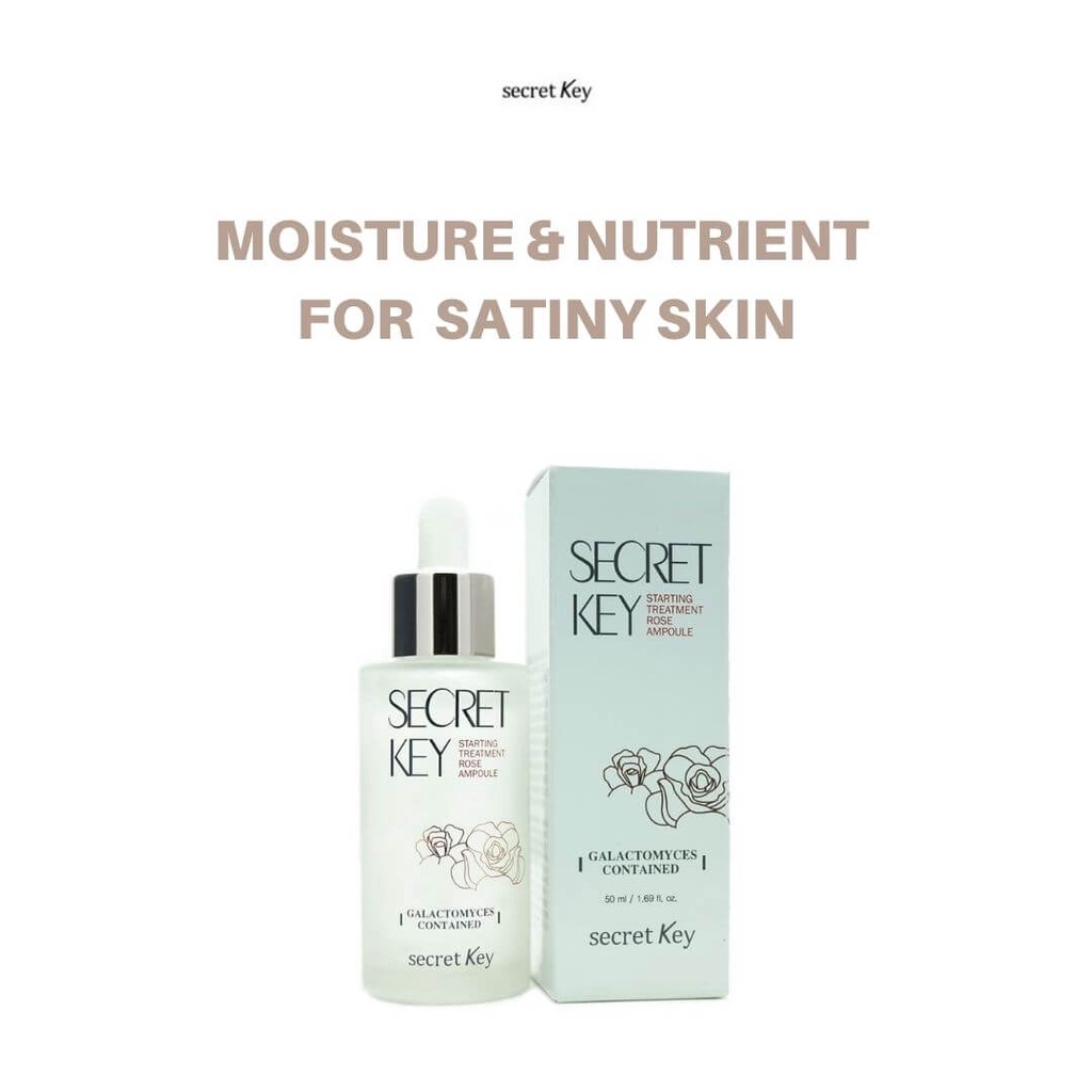 Serum Dưỡng Trắng Da, Ngăn Ngừa Lão Hoá Secret Key Starting Treatment Rose Ampoule 50ml _ Secret Key Chính Hãng