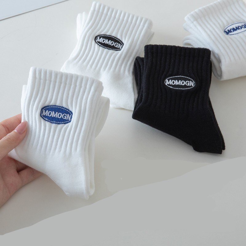 Vớ Tất Unisex nam nữ cổ cao chất bông cotton kiểu dáng thể thao năng động