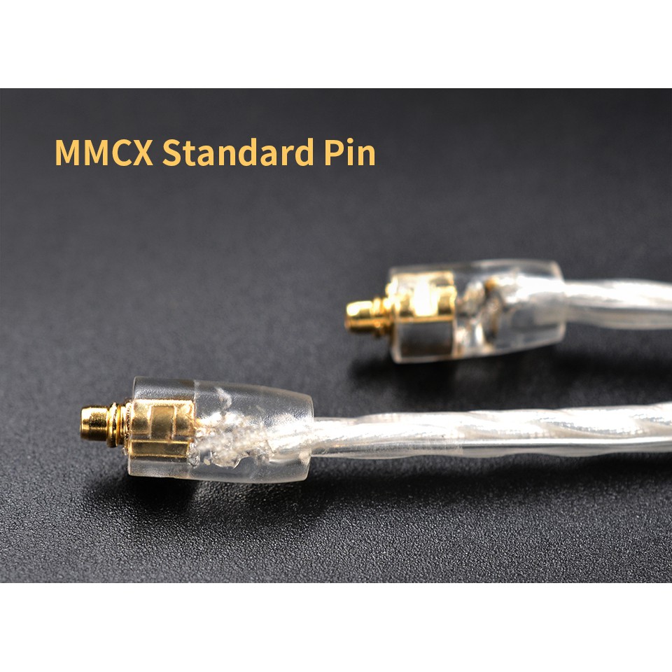 Dây cáp mạ bạc KZ 3.5mm xi mạ bạc 2 pin dành cho KZ ZS10/ZST/ES4/AS10/ZSN