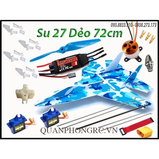 Bộ kit sơn dẻo Su 27 có đồ điện (không tay, rx và pin)