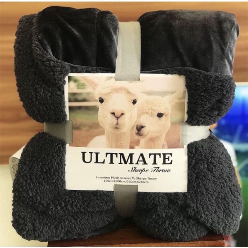 Chăn lông cừu QUY Bedding mềm mịn, lông tuyết dày 2 lớp đại hàn.