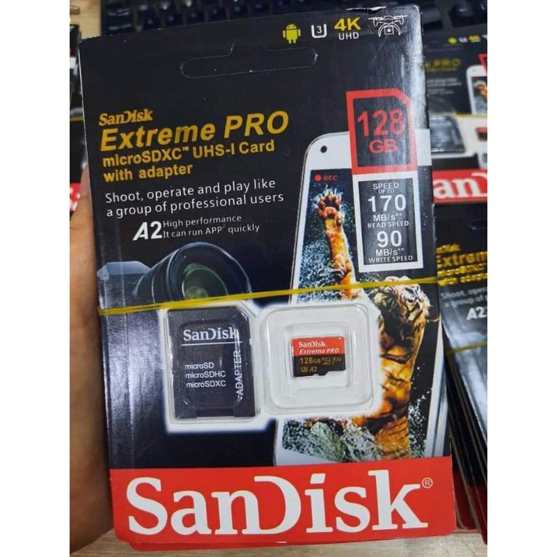 Thẻ nhớ Sandisk Extreme Pro micro SD 128G