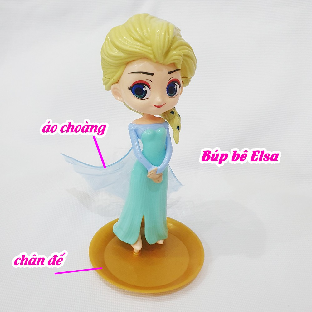 Đồ chơi trang điểm Elsa cho bé gái, Bộ Búp bê trang điểm 10 món dành cho trẻ em, Búp Bê Elsa và Anna cho bé