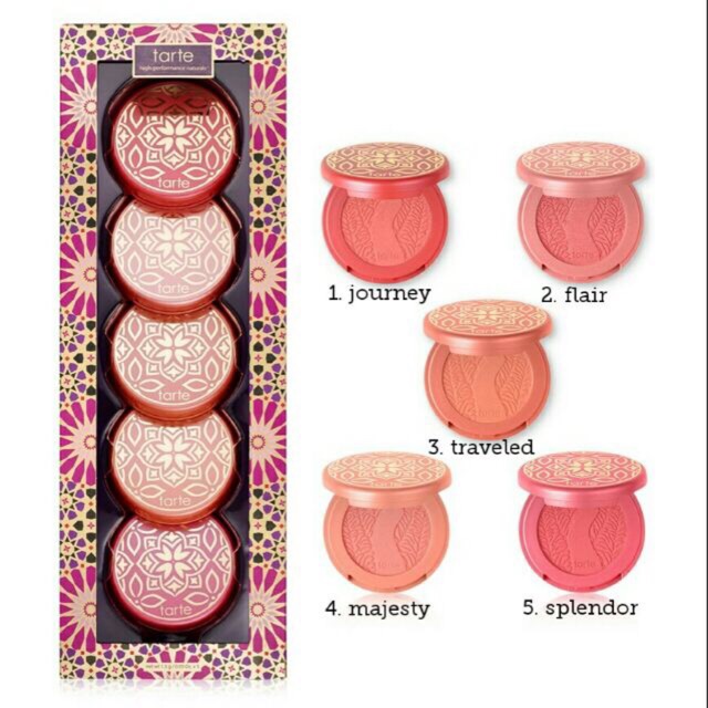 🎨Tarte 🎀(Có Quà) Tách set phấn má hồng lâu trôi Tarte Amazonian Clay 12-hour Blush + kèm quà mini