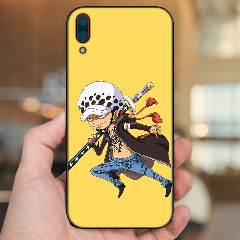 Ốp lưng Huawei Y7 Pro 2019 viền đen in hình Law One Piece
