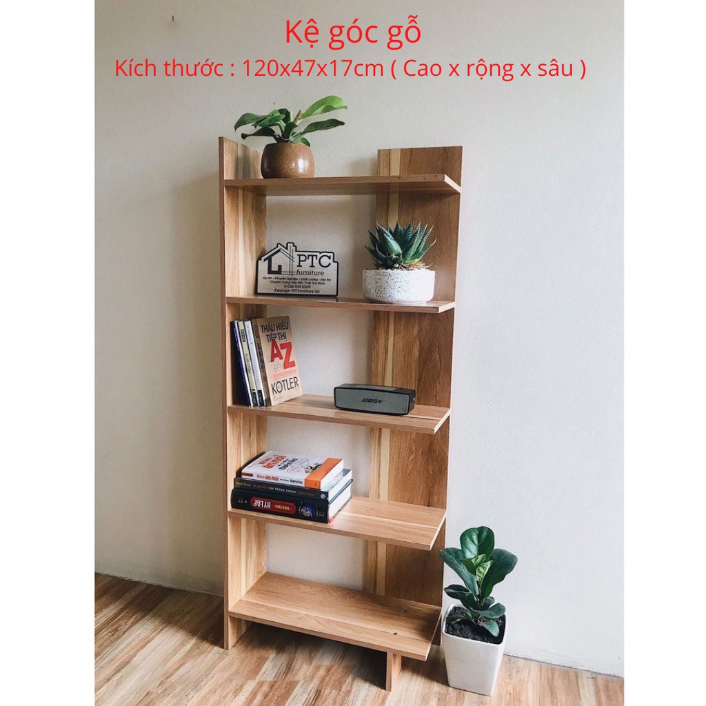 Kệ gỗ để đồ tiện lợi kệ sách nhiều loại gỗ mdf phủ melamine
