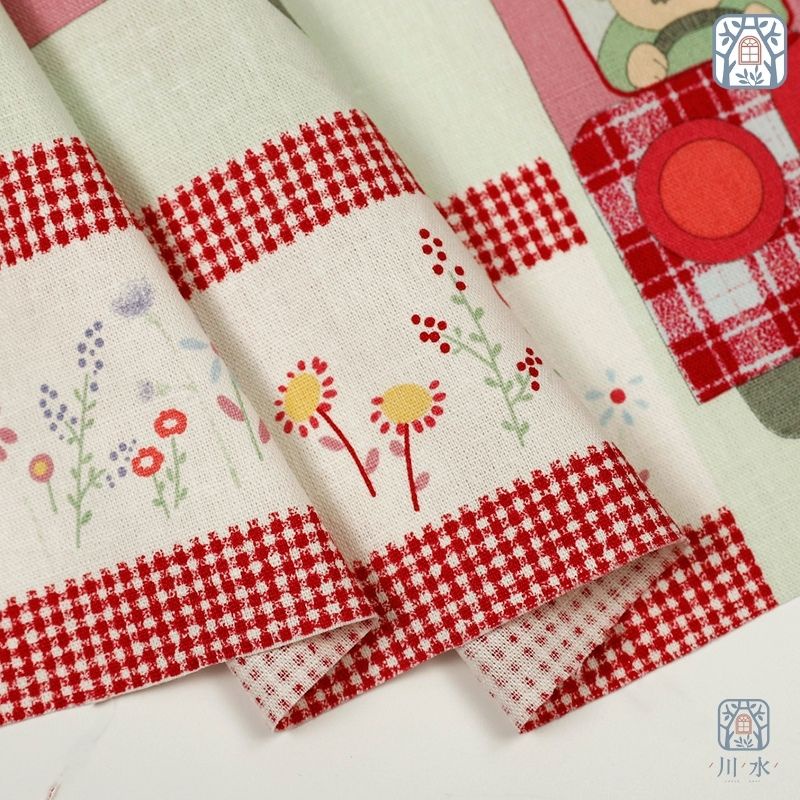 JDW-1 JDW-2 Panel cotton 100% tự nhiên🍒Yukari🍒khổ vải 110cm, travel xe bus - vải đẹp handmade, quilt, may quần áo