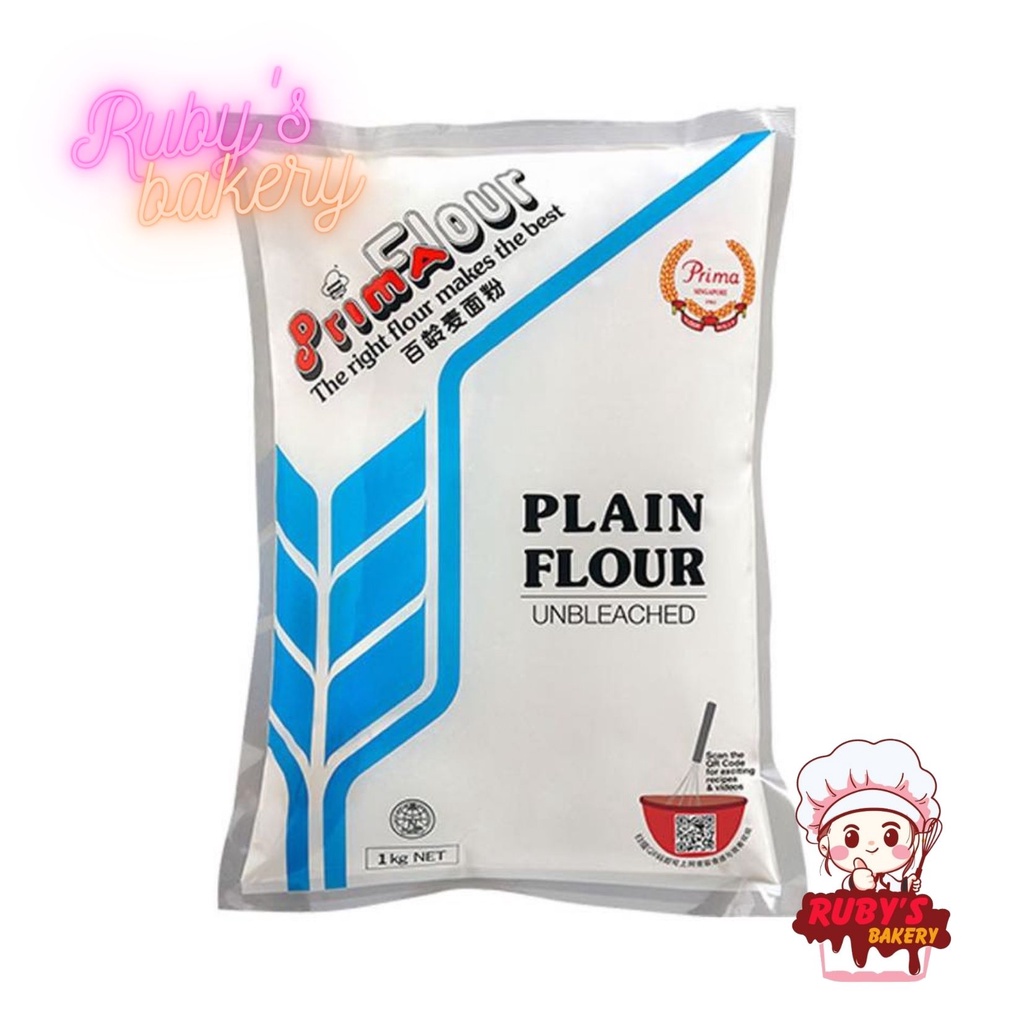 Bột Mì không tẩy trắng PRIMA số 8/ số 10/số 11/ số 13 gói 1kg - Singapore