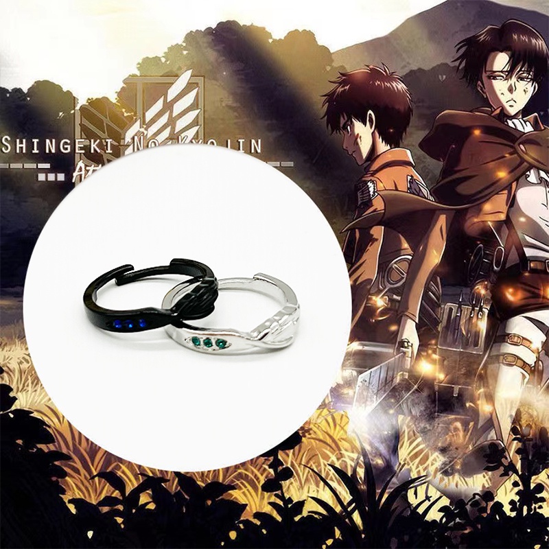Nhẫn Kim Loại Hóa Trang Nhân Vật Trong Phim Attack on Titan