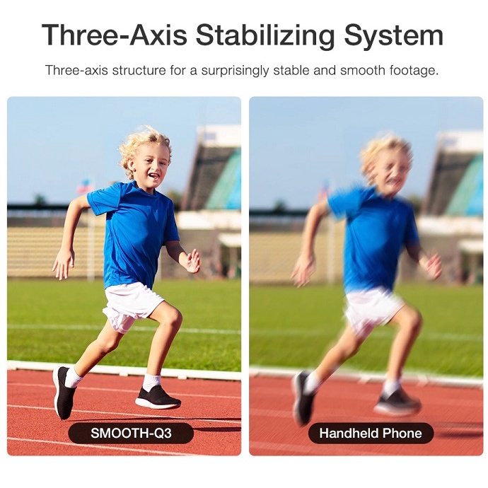 ZHIYUN SMOOTH Q3 GIMBAL- HÀNG CHÍNH HÃNG - Tay cầm chống rung dành cho Điện thoại
