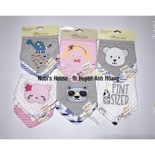 Set 3 yếm Momscare nhiều màu
