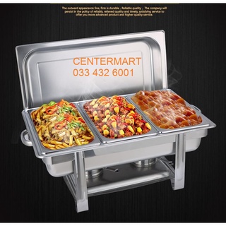 Nồi hâm buffet điện nắp rời 1-2-3 khay - chân hàn liền - chất liệu inox cho quán nhà hàng