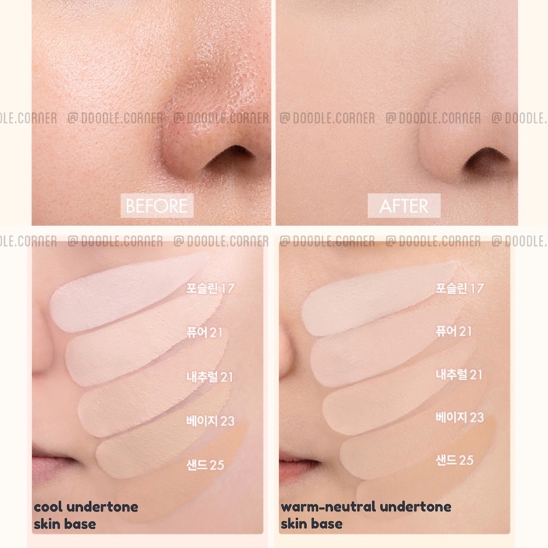 Phấn nước mỏng nhẹ tự nhiên Romand Nu Zero Cushion SPF24 PA++ 15g