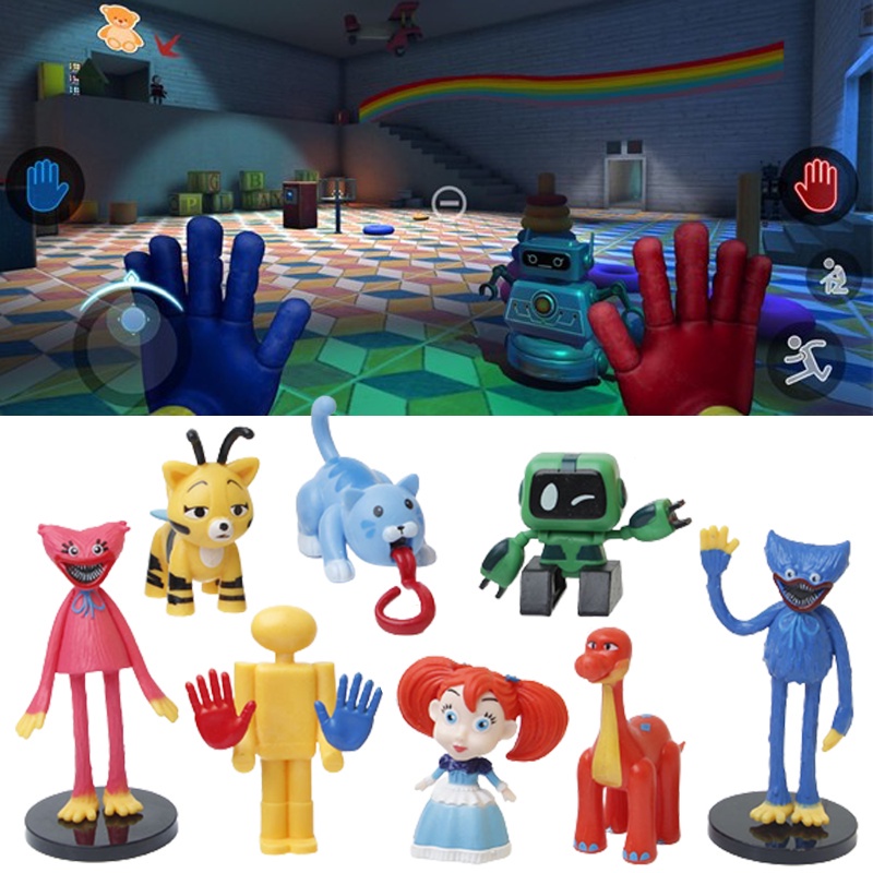 8 Mô hình popy playtime bobby’s anime huggy wuggy thích hợp bé trai bé gái