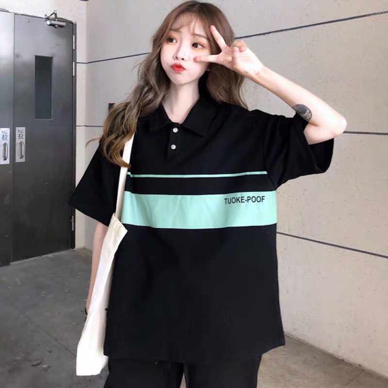 Áo Polo Oversize POOF, JACKLANE, Áo polo cộc tay Unisex Jack Lane | BigBuy360 - bigbuy360.vn