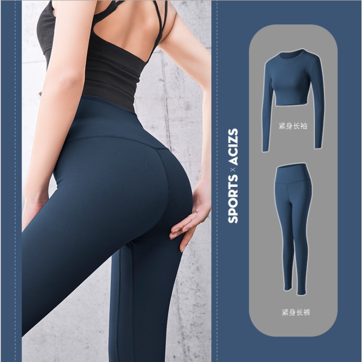 Quần legging nữ dài cạp cao tập thể thao gym yoga nâng mông M01