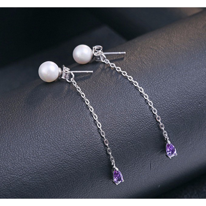 Bông Tai Chuỗi Dài Bạc 925 Cao Cấp S147