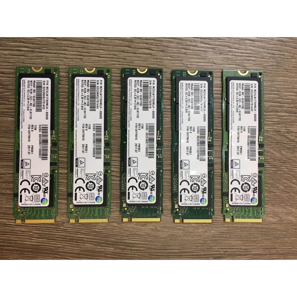 Hàng Chính Hãng - Ổ cứng SSD M2-PCIe 1TB Samsung PM961 NVMe 2280