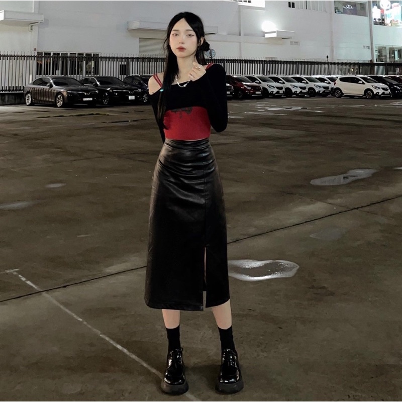 Chân váy Da “AM”