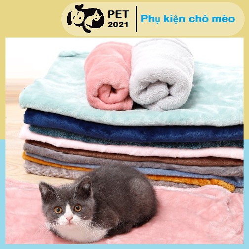 Chăn Đắp Cho Chó Mèo Bằng Vải Lông Cừu Siêu Mềm Mại - PET 2021