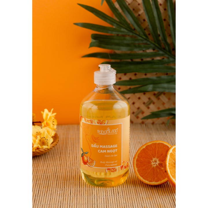 Dầu massage body hương cam ngọt 100% từ thiên nhiên - An toàn, hiệu quả
