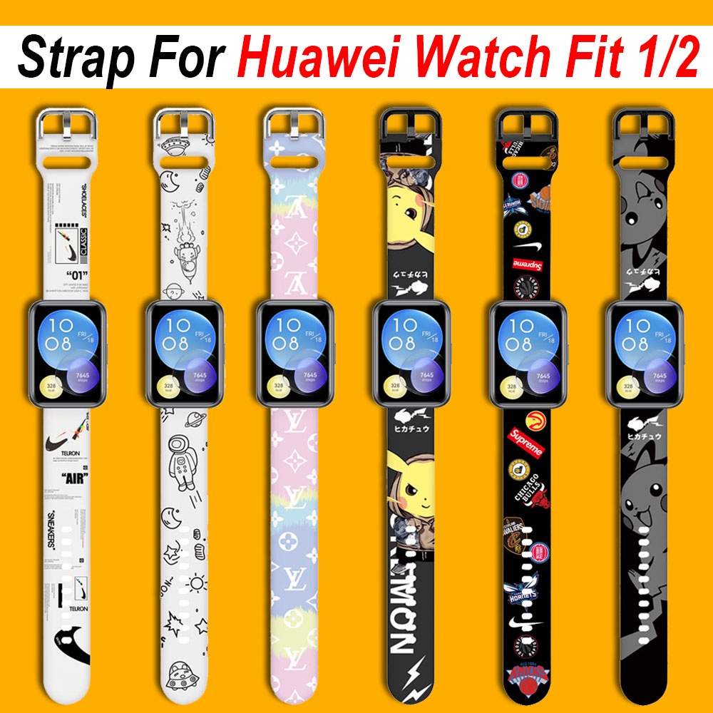 Dây Đeo Silicone Cho Đồng Hồ Thông Minh Huawei Watch Fit 2/1