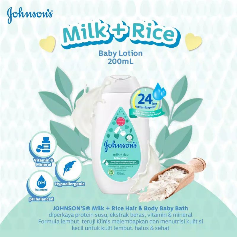 (Hàng Mới Về) Lotion Dưỡng Da 200ml Johnson 's Cao Cấp Cho Bé