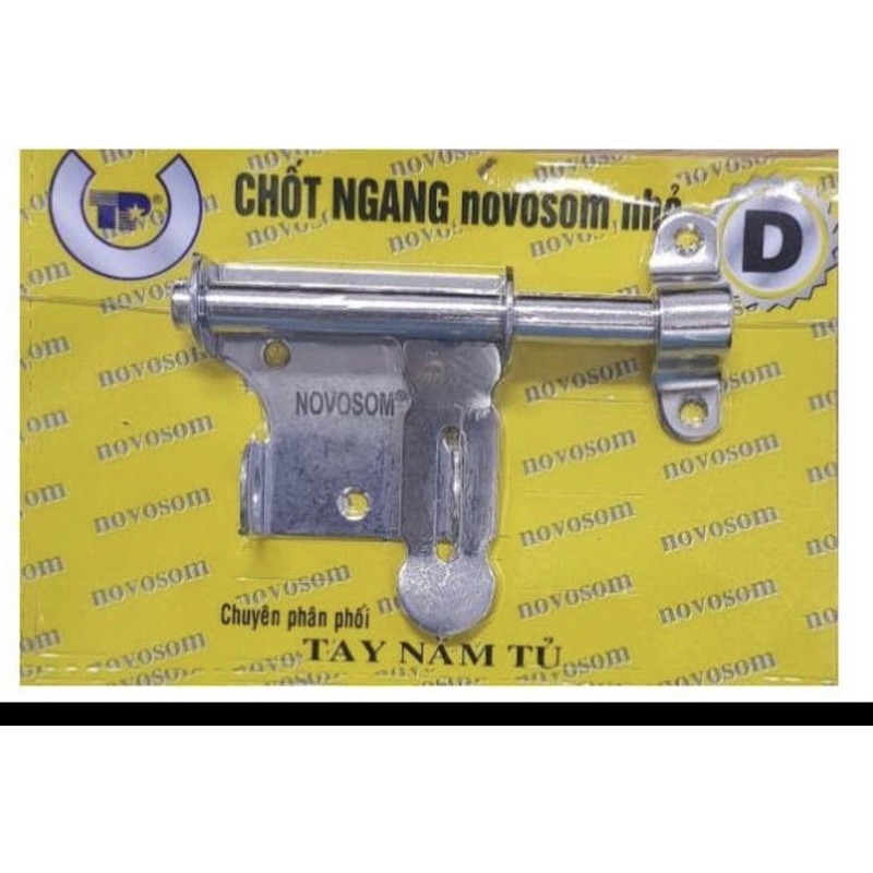 CHỐT CỬA, CHỐT CỔNG NGANG CÓ LỖ MÓC Ổ KHÓA INOX 304 CAO CẤP