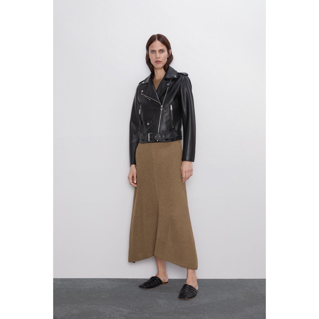 ÁO KHOÁC DA ZARA XUẤT DƯ TUỒN BIKER JACKET NỮ - 3046/043