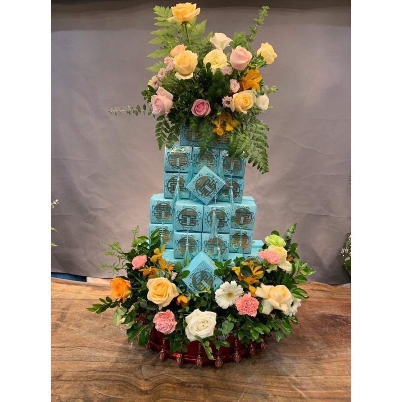 Combo 20-30c Hộp quà cưới màu Xanh - Hộp đựng bánh kẹo