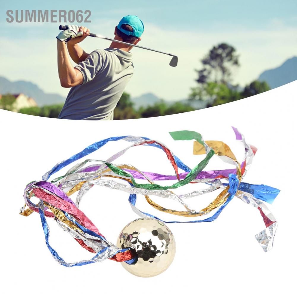 Summer062 Gold Plated Golf Ribbon Ball Luxurious Elegant Gifts Present for Opening Ceremony Events