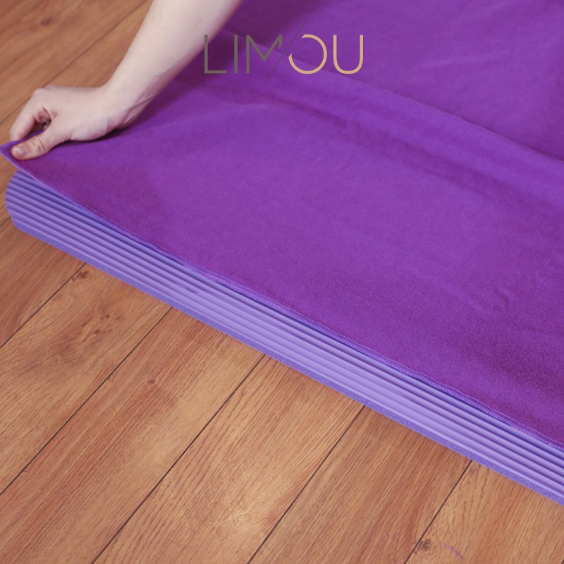 Khăn trải thảm yoga microfiber hạt cao su non siêu bền chống trượt - Tặng kèm túi