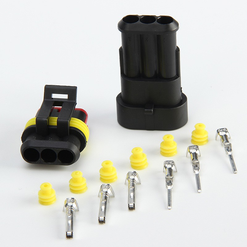 Jack kết nối 2P 3P 4P 5P 6P loại chống nước xịn dùng cho lắp ráp đèn điện xe máy ô tô