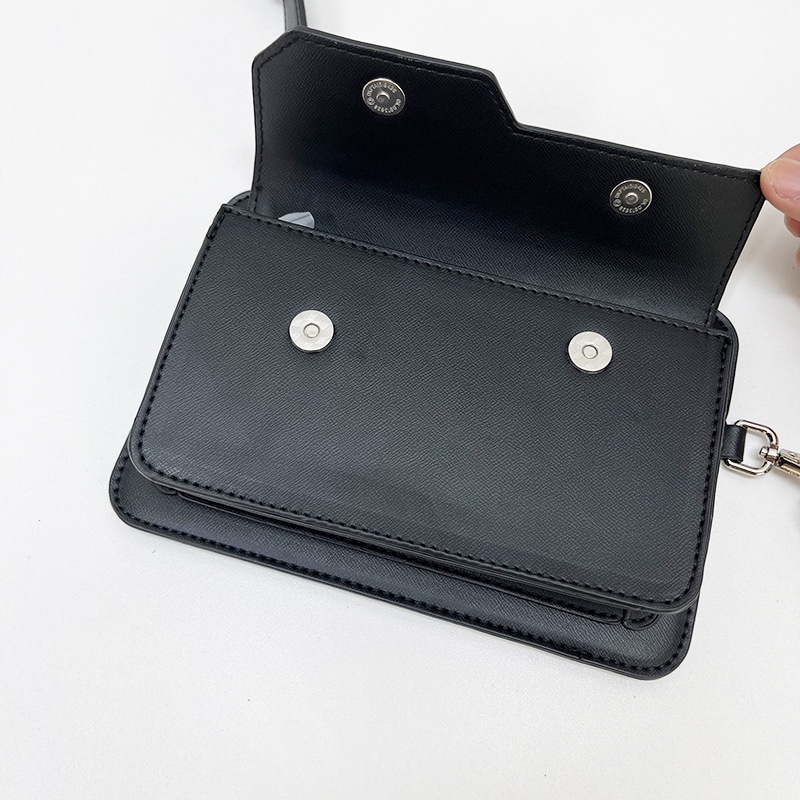 Túi Xách Đeo Dưới Cánh Tay Dáng Vuông Nhỏ Phối Dây Xích Thời Trang Cho Nữ