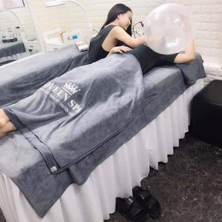 Khăn trải giường spa, giường vali loại DÀY, siêu mềm mịn KT 90*1m9, nặng 700g