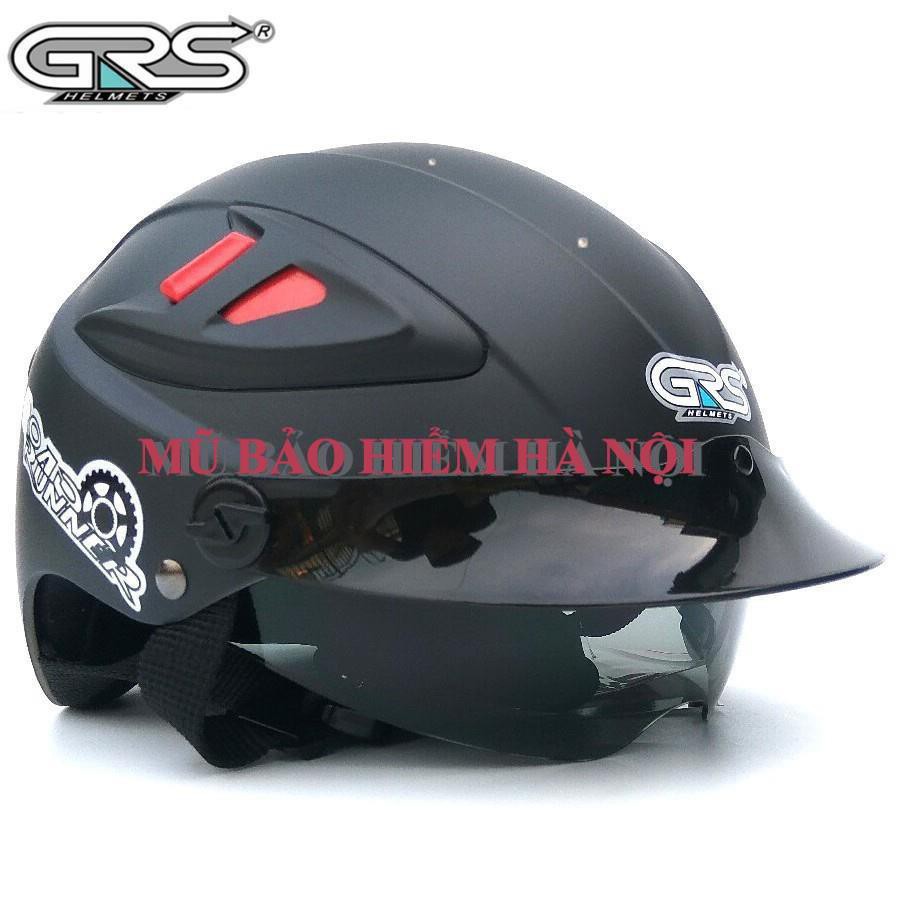 Mũ bảo hiểm grs tháo lót 966#2 kính âm nhiều màu