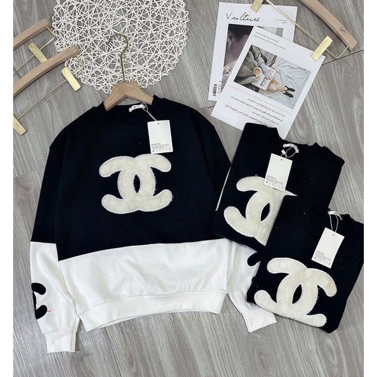 Áo len tăm chanel mau vạt lệch phối màu cá tính  Chất  tăm cổ nống co giãn Hình thêu nổi mix tỉ đổ  fom60kg về | BigBuy360 - bigbuy360.vn