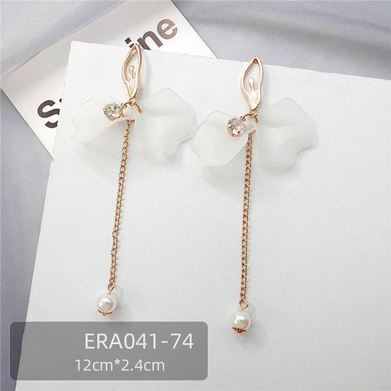 Đôi Bông Tai Hình Cánh Hoa Đơn Giản Phong Cách Hàn Quốc