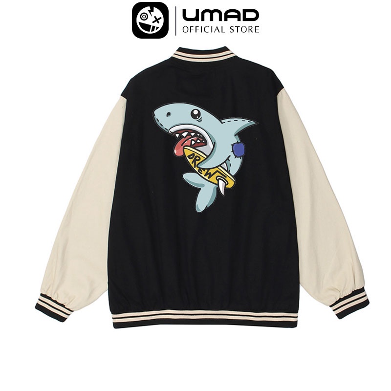 Áo khoác Bomber UMAD D.R.E.W form rộng premium phông Unisex nam nữ vải nỉ cotton 100% dày đẹp hot 2022