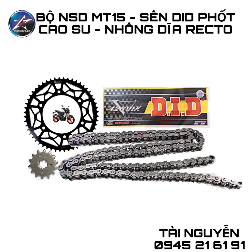 BỘ NSD MT15 - SÊN 132M - NHÔNG DĨA RECTO 52T