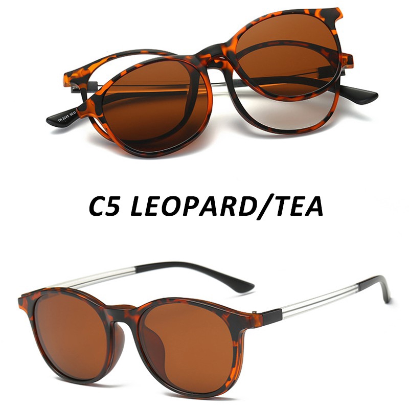 High Quality Germany TR-90 Magnetic Clip On Polarized Sunglasses Women/Men