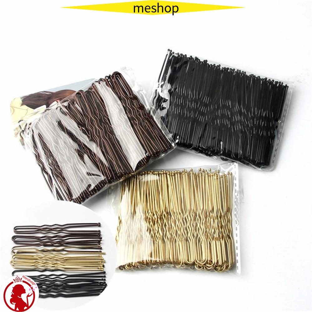 Set 50 Kẹp Tóc Chữ U Tạo Kiểu Tóc Gợn Sóng Bằng Kim Loại Đơn Giản Dành Cho Bạn Nữ