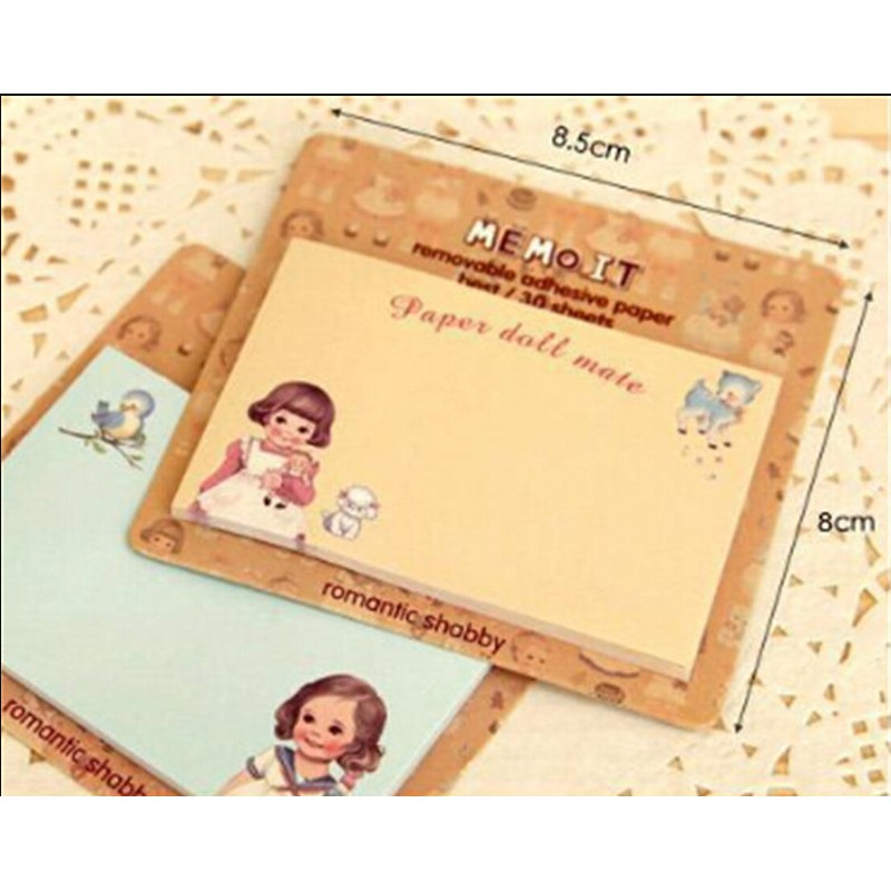 Set 8 Giấy Ghi Nhớ Kiểu Hàn Quốc Tiện Dụng