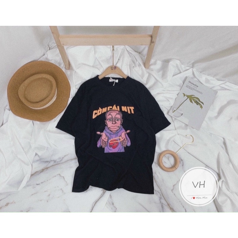 Áo Thun Hè Áo Phông Tay Lỡ Còn Cái Nịt Hottrend Chất Cotton Cổ tròn Form Thụng  Tay Lỡ Nam Nữ Unisex Ulzzang Giá Rẻ